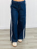 Denim Side Lace Stripe Pants (Reg.)