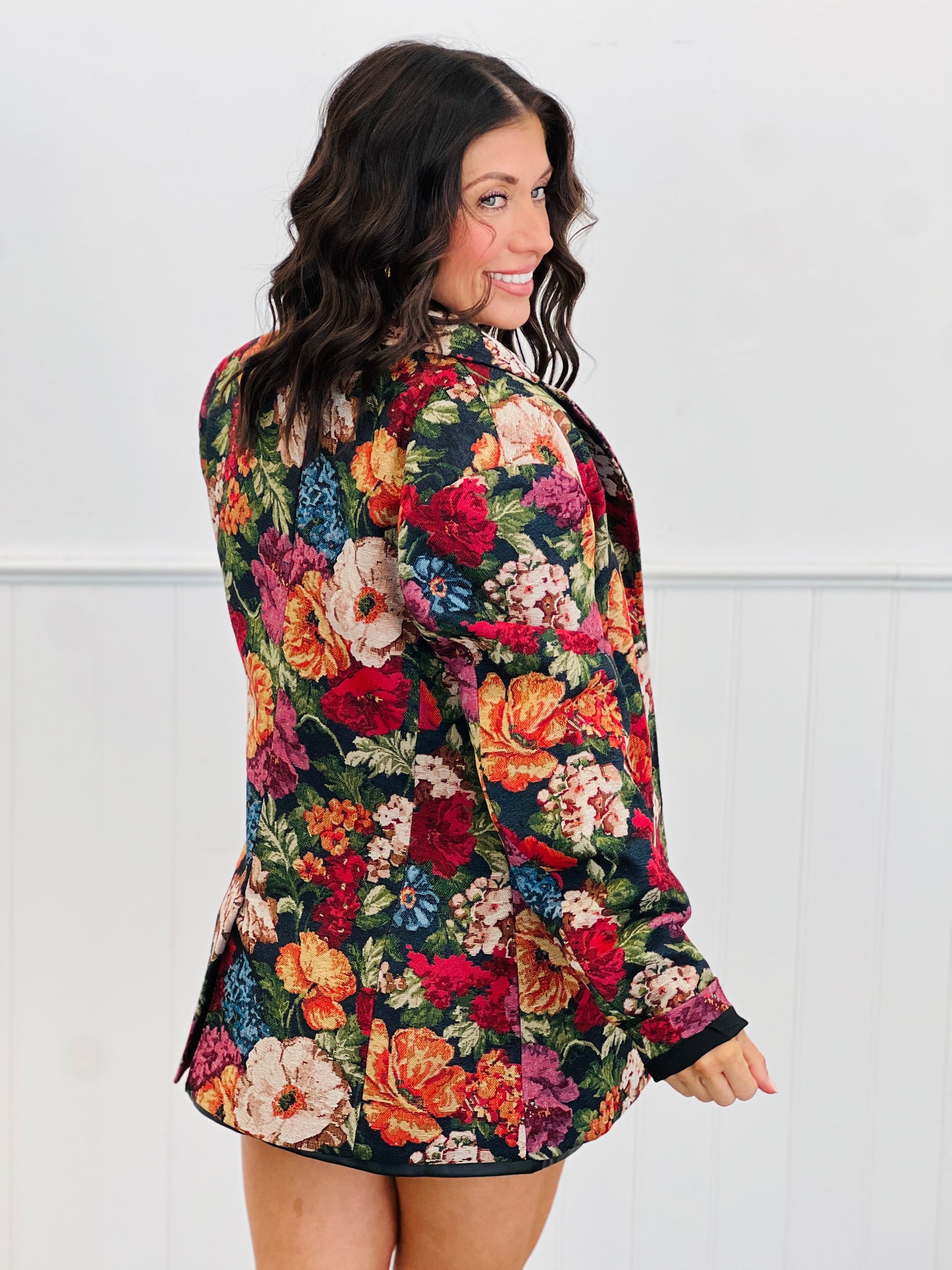 Black Botanical Heritage Blazer (Reg.)