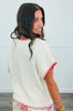 Red Trim Lobster Sweater Top (Reg.)