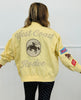 Butter Yellow West Coast Rodeo Embroidered Bomber Jacket (Reg & Plus)