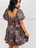 Leopard Bubble Babydoll Mini Dress (Reg. and Plus)