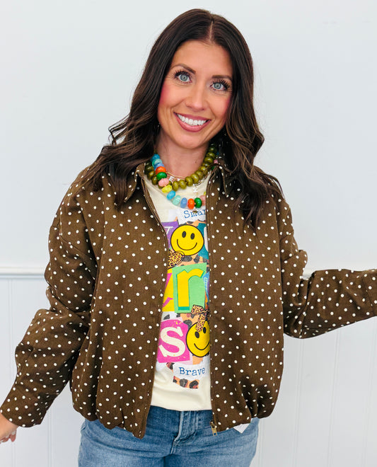 Brown Polka Dot Jacket (Reg.)