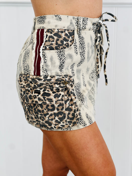 POL Sand Leopard Cargo Mini Skirt (Reg.)