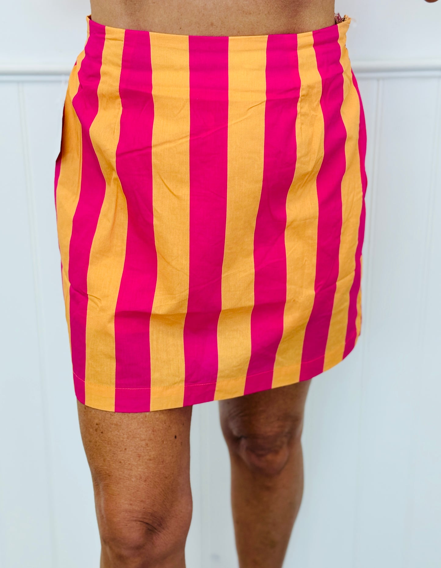 Colorful Stripe Mini Skirt (Reg.) - 3 Colors