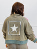 POL Vintage Moss Stars & Stripe Sleeves Jacket (Reg.)