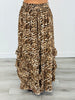 Beige Mocha Leopard Maxi Skirt Set (Reg & Plus)