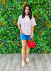 Coastal vibes Weekend Waffle Tee (Reg. and Plus)
