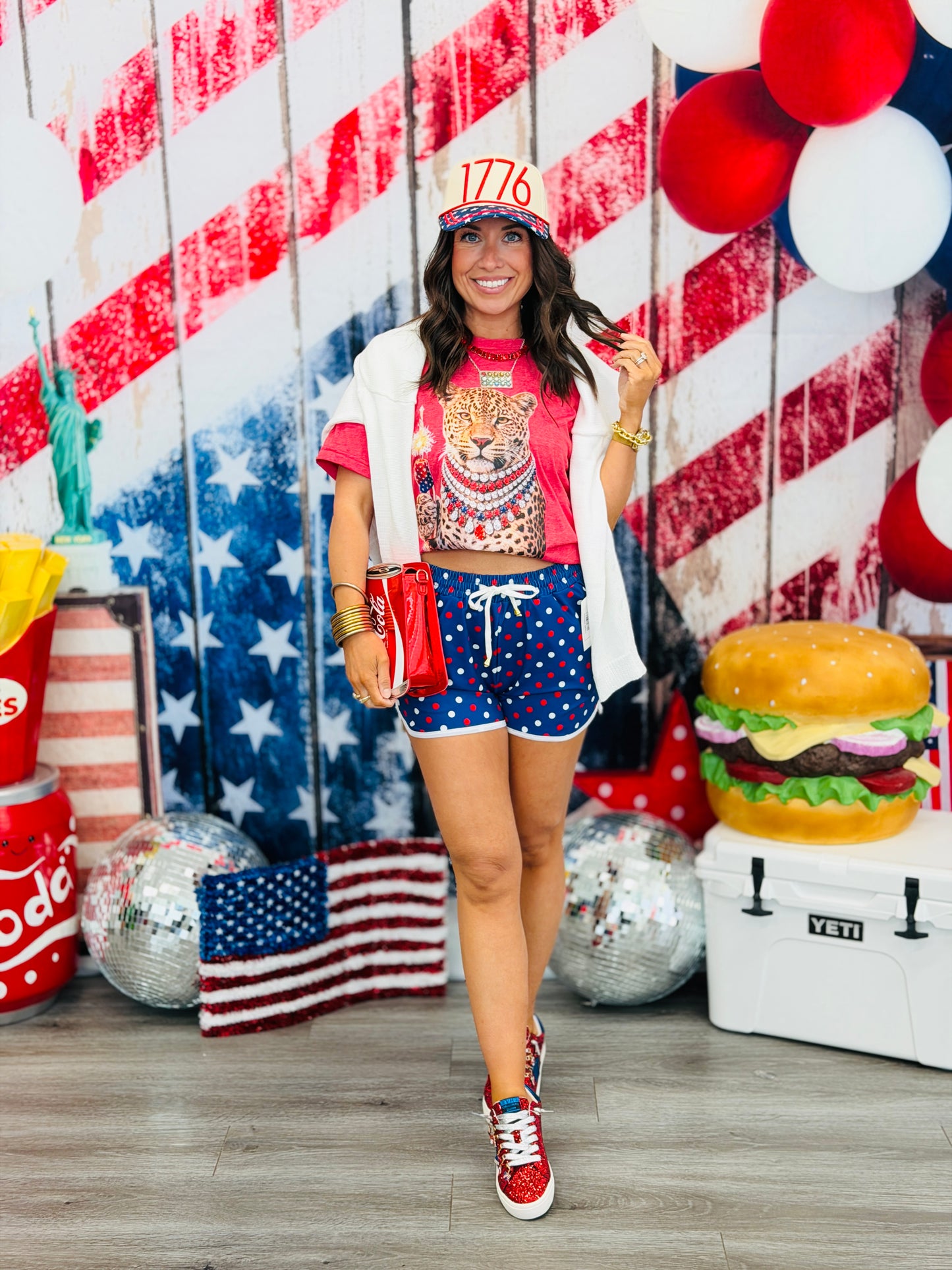 Americana Polka Dot Everyday Shorts (Reg. and Plus)