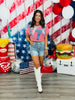 Striped 1776 Star Studded Top (Reg. and Plus)