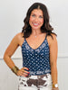 Paisley Print Crop Cami Top (Reg)-2 Colors