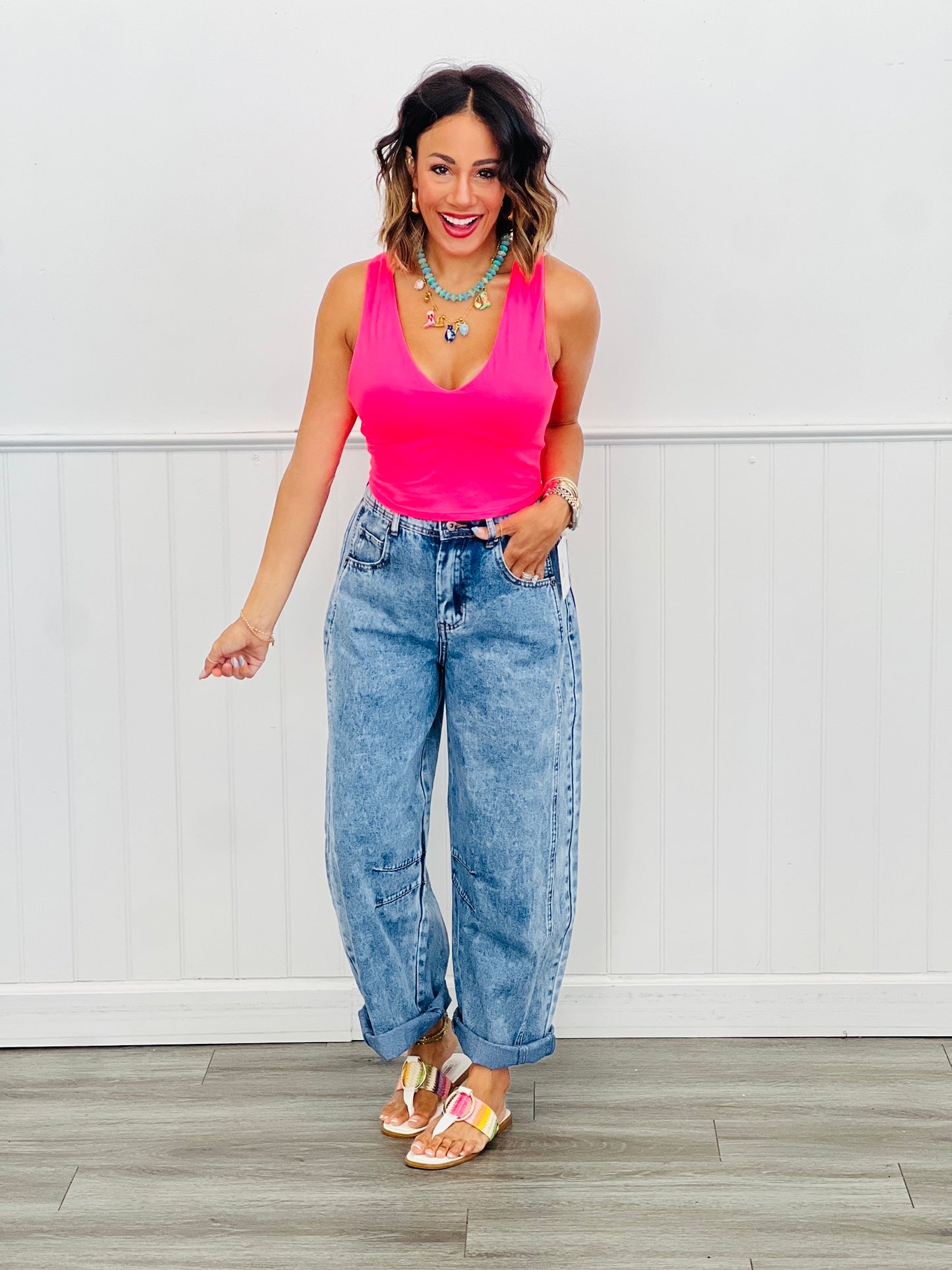 Get On With It Denim Pants (Reg.)-2 Colors