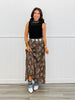 Multi Leopard A-Line Maxi Skirt (Reg)