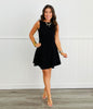 Black Skater Skort Mini Dress (Reg)