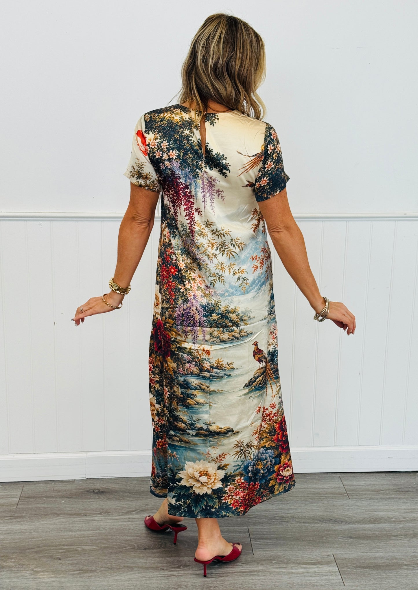 Multi Botanical Floral Maxi Dress (Reg.)