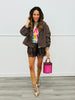Mocha Polka Dot Jacket (Reg.)