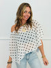 Polka Dot Crop Poncho Top (Reg.)-2 Colors