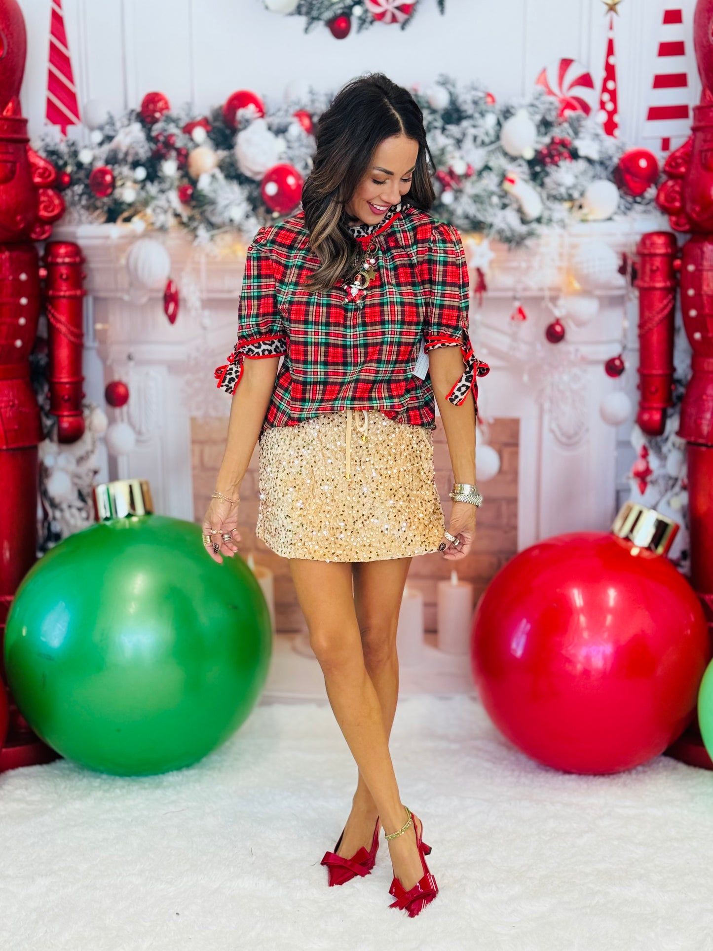 Lana Top- Plaid & Prowl (Reg. and Plus)