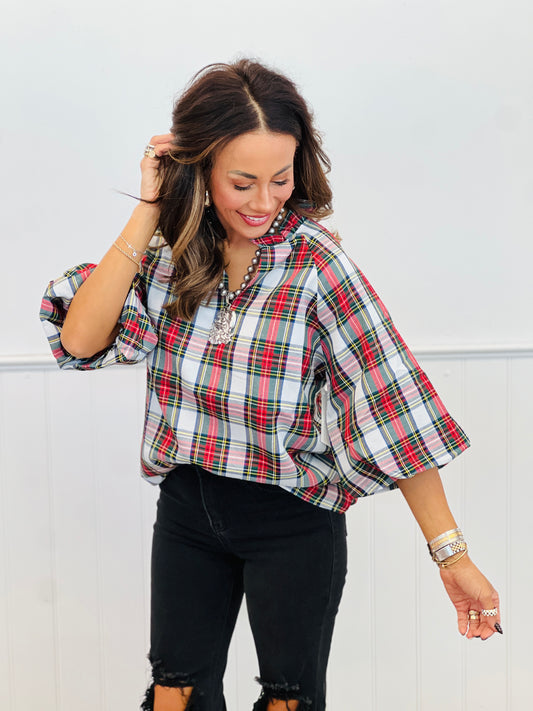 Plaid Donna Top (Reg. and Plus)