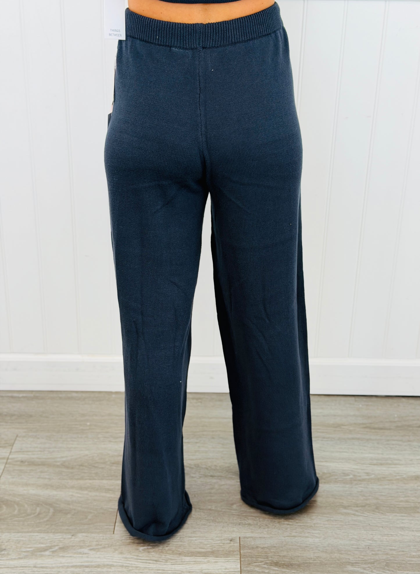 Navy Knit Pants (Reg.)