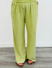 Green/Cream Stripe Lounge Pants (Reg & Plus)