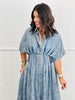 Oli & Hali Denim Smocked Button Down Maxi Dress (Reg.)