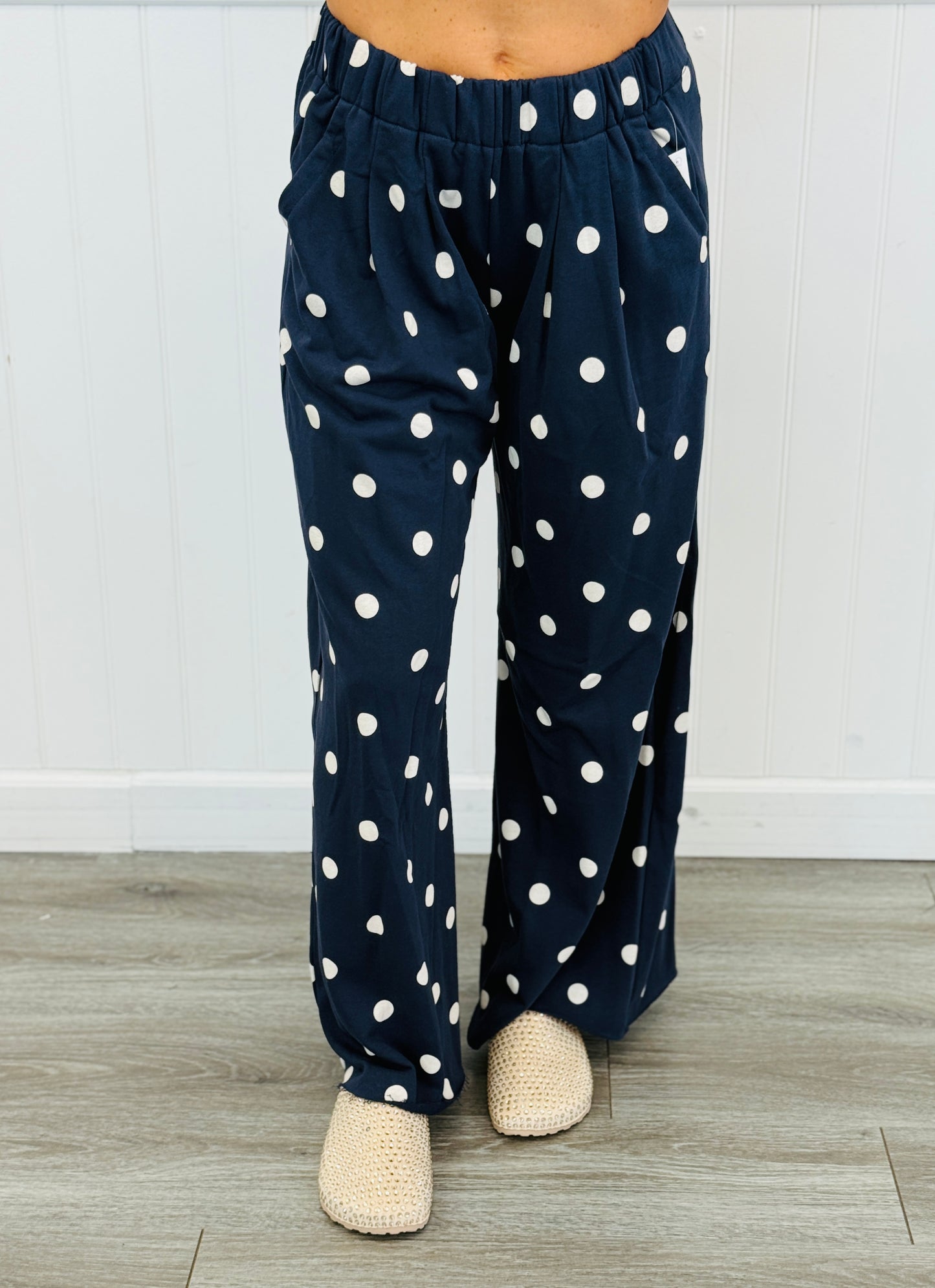Polka Dot Lounge Pants (Reg & Plus) - 2 Colors