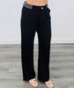 Black Stripe Detail Pocket Pants (Reg.)