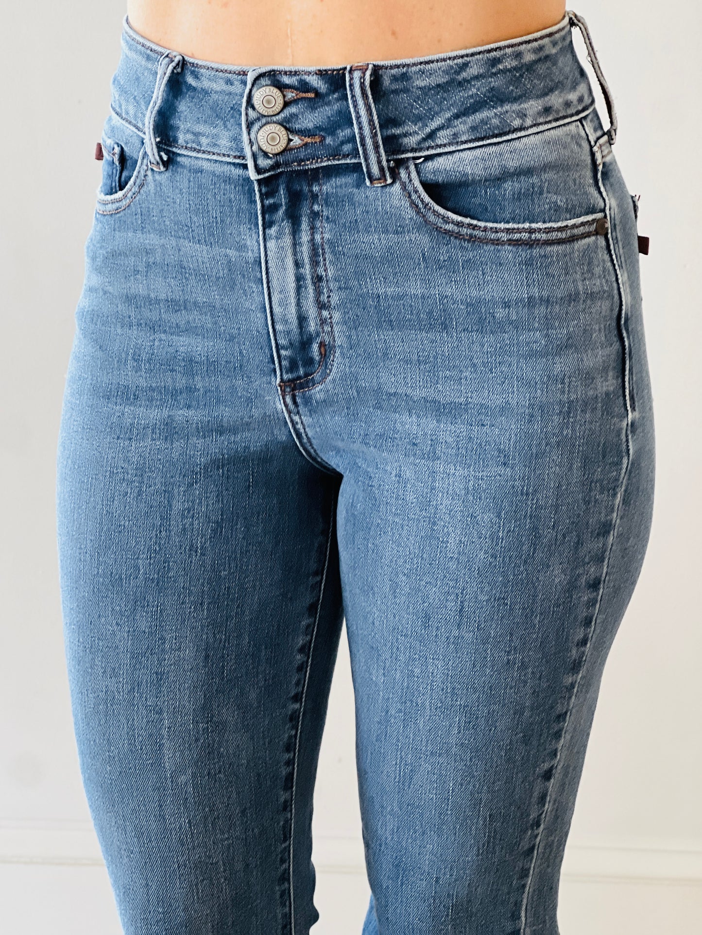 Judy Blue High Waist Dare To Flare Jeans (Reg. & Plus)