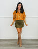 Pumpkin Striped Long Sleeve Shirt (Reg.)