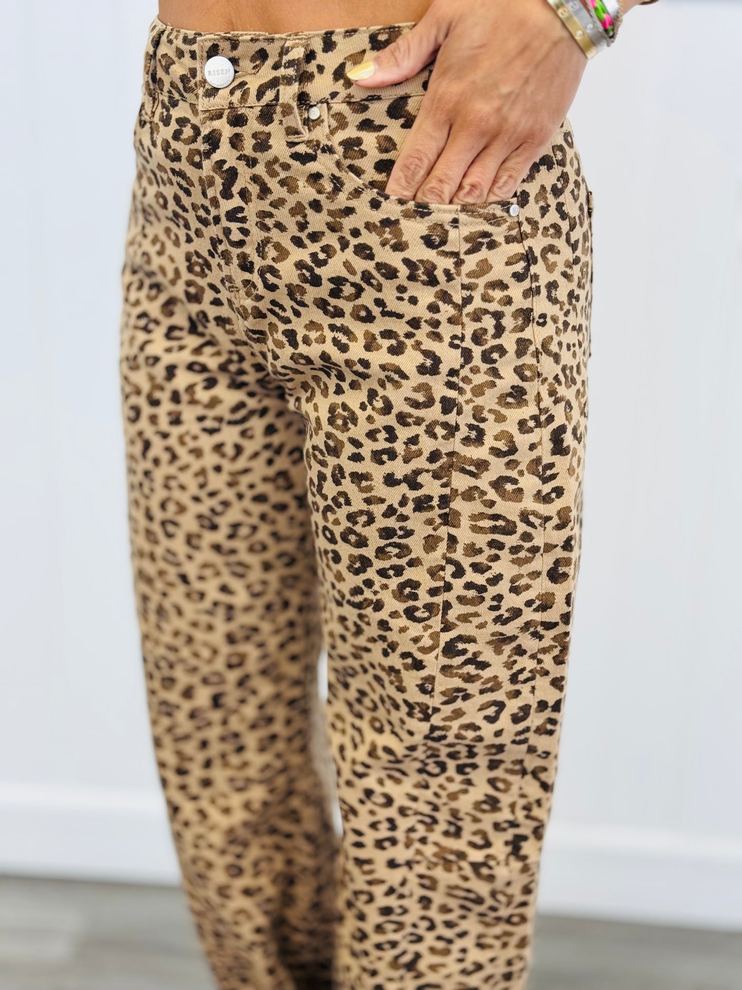 Risen Camel Wild About You Cuffed Barrel Jeans (Reg & Plus)