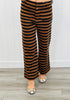 Scallop Striped Knit Straight Leg Pants (Reg.)