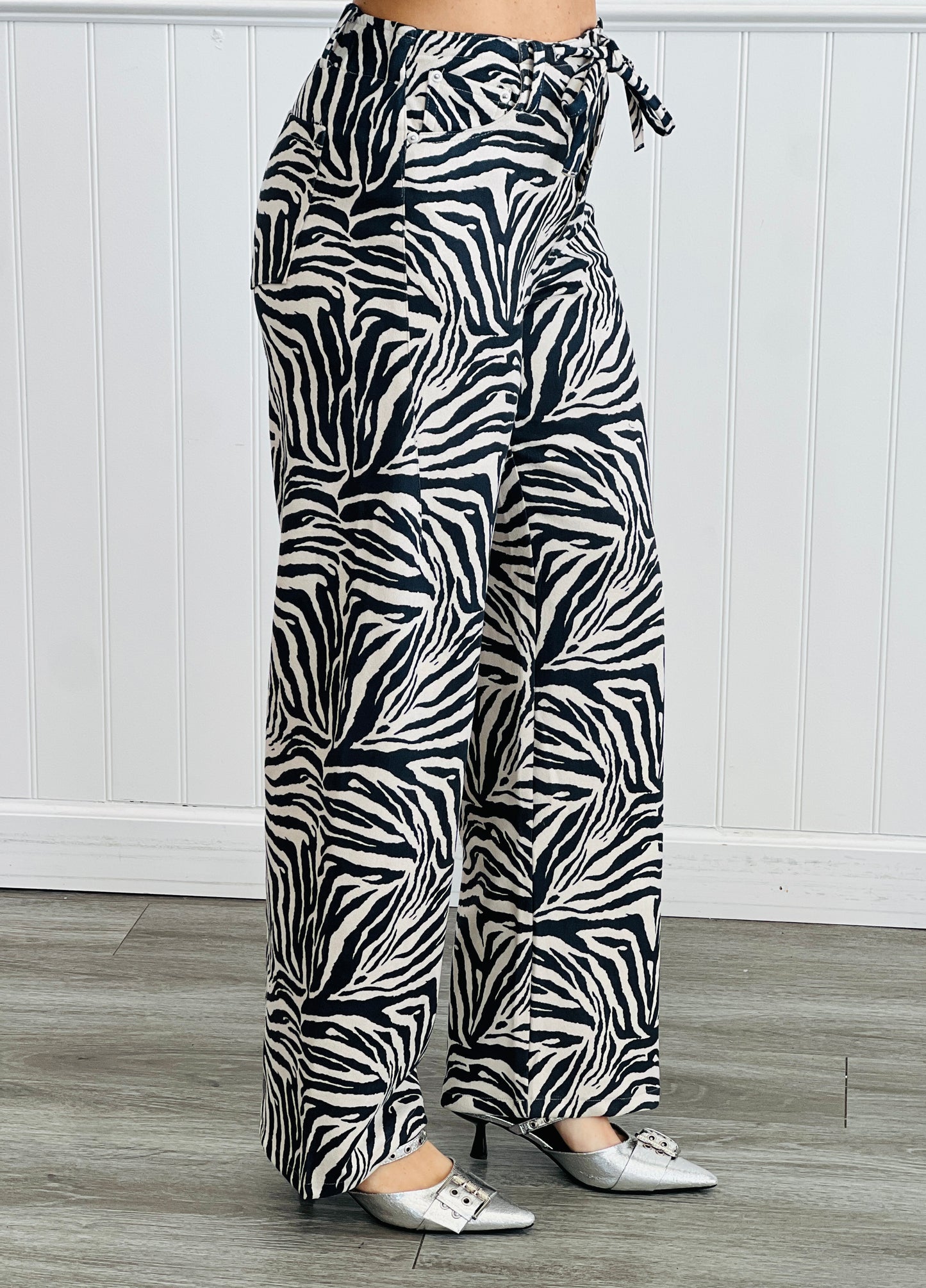 Zebra Elastic Waist Pants (Reg.)