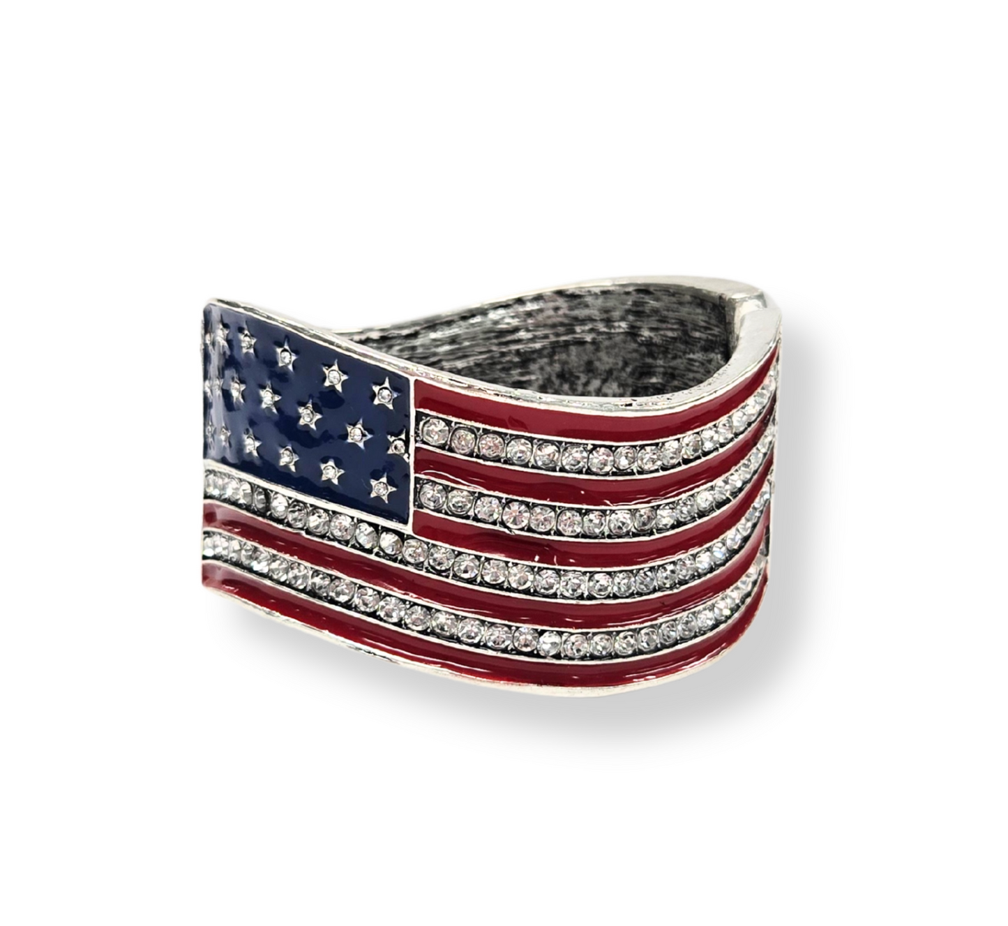 American Flag Chunky Bangle
