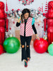 Candy Stripe Puffer Vest (Reg. and Plus)