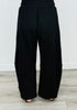 Black One Shoulder Top & Pants Set (Reg.)
