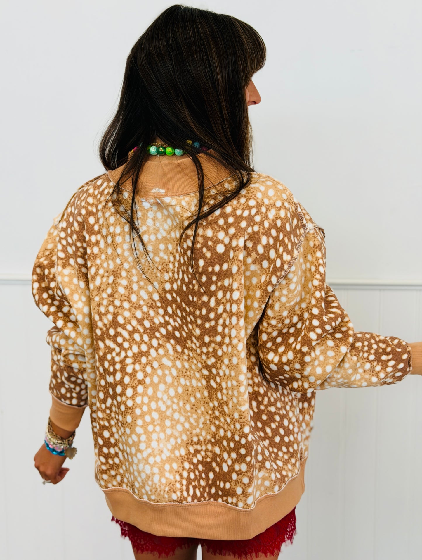 Fawn Mother 2-Sided Mock Sweatshirt (Reg.)