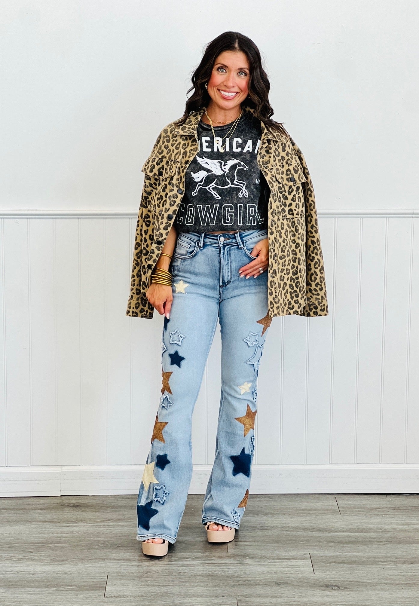 Brown Leopard Print Shacket (Reg.)