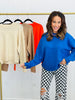 Comfy Crew Sweater Top (Reg.)-4 Colors