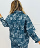 Denim/White Paisley Jacket (Reg.)