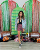 Embroidered Footballs Denim Jacket (Reg.)