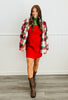 Red Rory Ribbed Jumper Dress (Reg. and Plus)