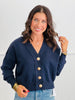 Gold Buttons Sweater Cardigan (Reg.)-3 Colors