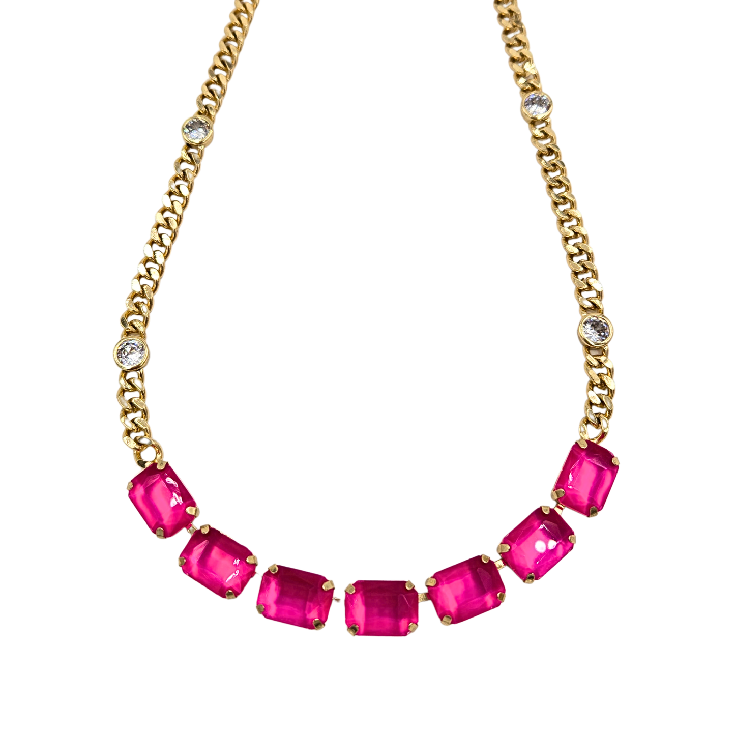 Sienna - The Leilani Necklace in Bright Peony
