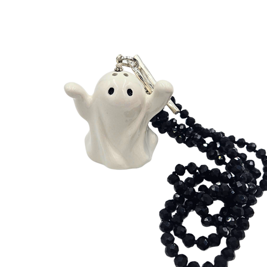 Ghost Salt Shaker Necklace