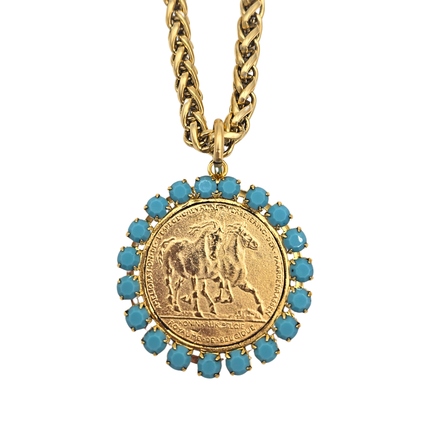 Yochi - The Ivy Necklace in Turquoise