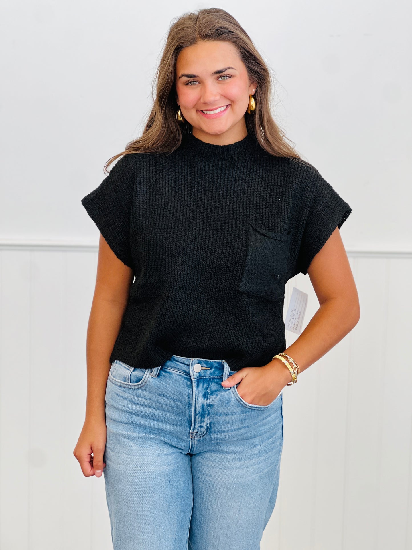 Funnel Neck Sweater Top Remix (Reg & Plus)-2 Colors