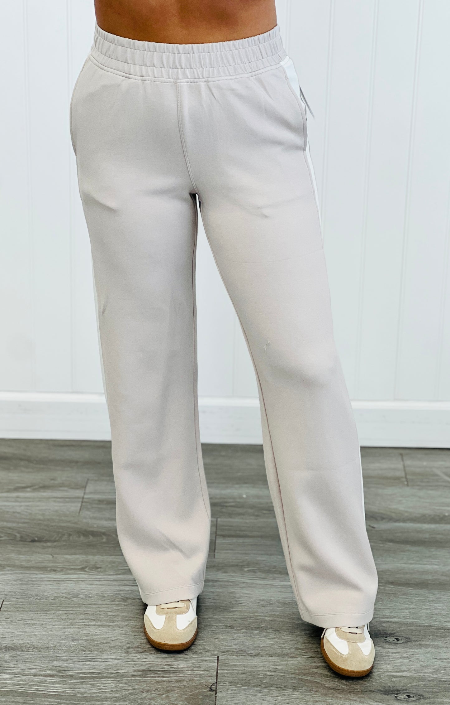 Mocha Scuba Modal Striped Active Pant (Reg.)