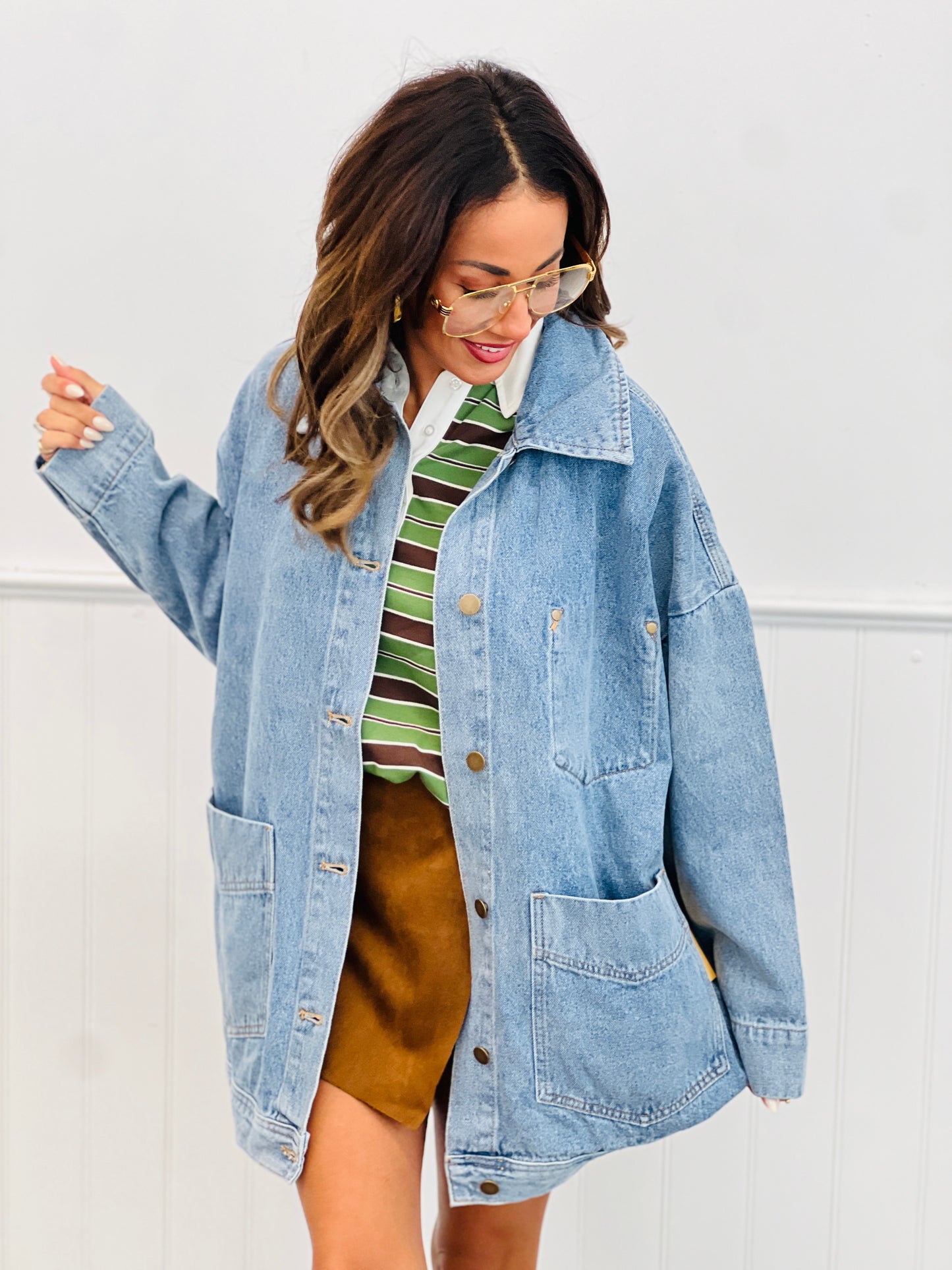 Oversized Medium Denim Jacket (Reg.)