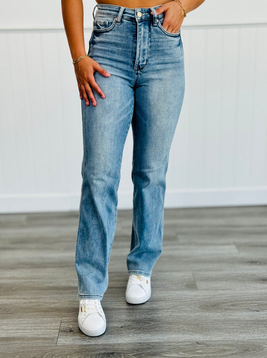 Judy Blue Conquer The World Tummy Control Straight Jeans (Reg. and Plus)