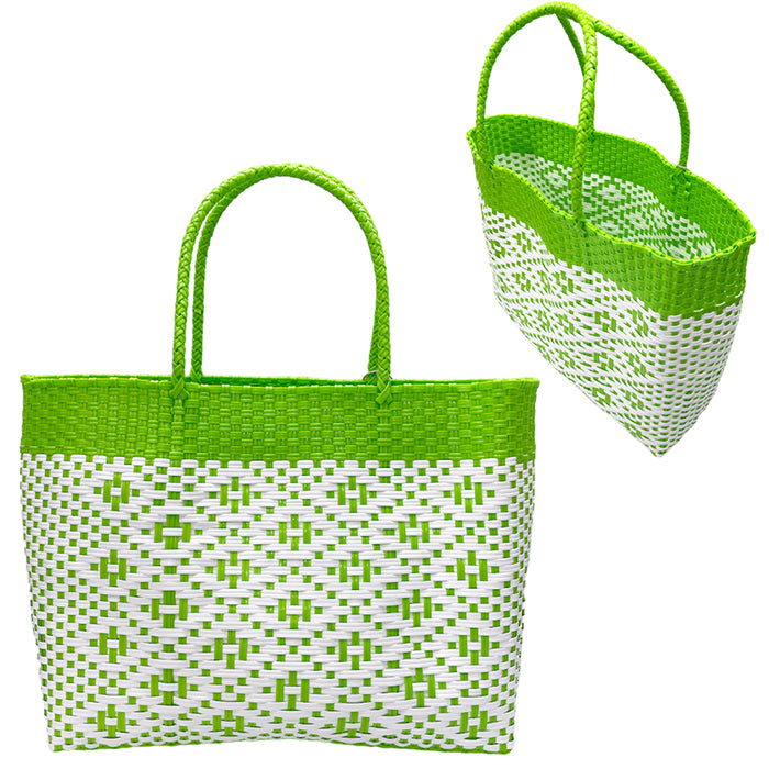 Lime Aztec Eco Friendly Tote Bag